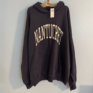 NWT “Nantucket” navy hoodie from abercrombie and fitch size 2X